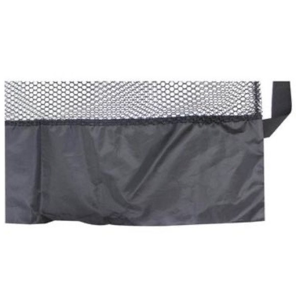 Heavy duty black mesh laundry bag with carry straps - Picture 3 of 4